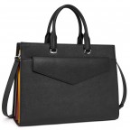 Laptop 15.6" Genuine Leather Tote Bag - (Work Bag Beige)