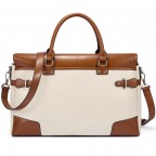 Laptop Bag Women 15.6 Inch Briefcase - (Beige Brown)