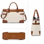 Laptop Bag Women 15.6 Inch Briefcase - (Beige Brown)
