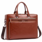 Leather Laptop Bag 15.6 Inch - (Brown)