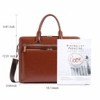 Leather Laptop Bag 15.6 Inch - (Brown)