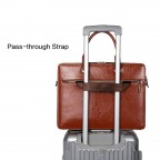 Leather Laptop Bag 15.6 Inch - (Brown)