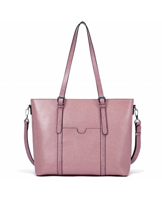 Vintage Briefcase 15.6 Inch Computer Work - (pink)