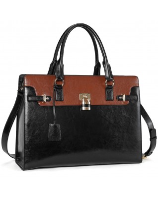 Women's Briefcase 15.6 Inch Lawyer Business Bag - (Vintage Slim)