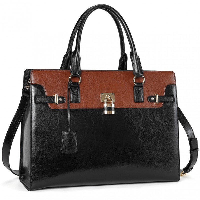 Women's Briefcase 15.6 Inch Lawyer Business Bag - (Vintage Slim)