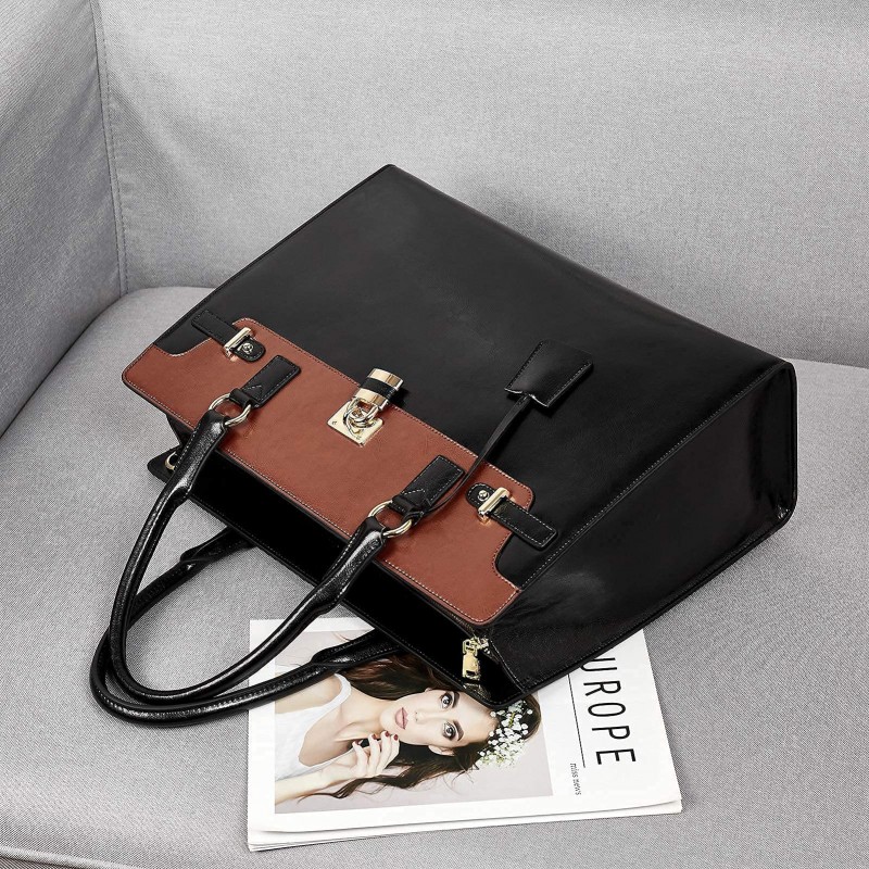 Women's Briefcase 15.6 Inch Lawyer Business Bag - (Vintage Slim)