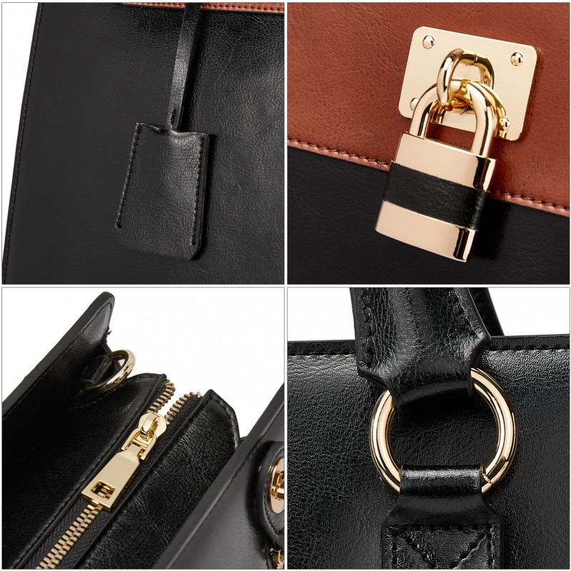 Women's Briefcase 15.6 Inch Lawyer Business Bag - (Vintage Slim)