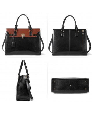 Women's Briefcase 15.6 Inch Lawyer Business Bag - (Vintage Slim)