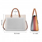 Women's Genuine Leather Laptop Briefcase 15.6 Inch Business Computer Work - (Beige)