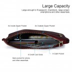 Women's Genuine Leather Wristlet Clutch Wallet - (Red Classic)