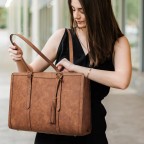 Women's Laptop Tote Work Bag Professional 15.6 Inch - (Leather)